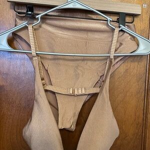 Aerie Gold 2 piece bathing suit